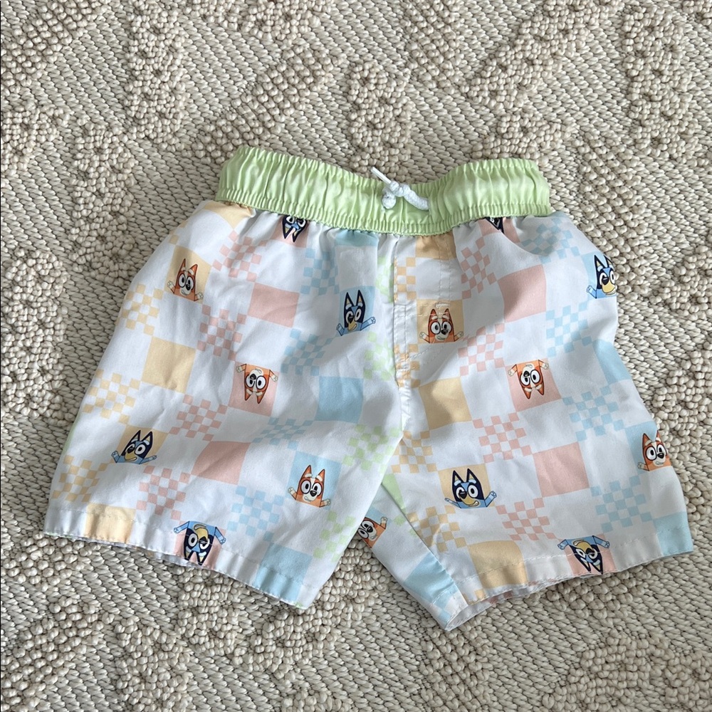 Bluey size 4T swim shorts